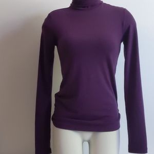 Purple turtle neck shirt